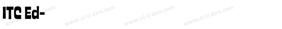 ITC Ed字体转换